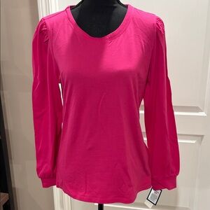 Charter Club Fuchsia Long Sleeve Top